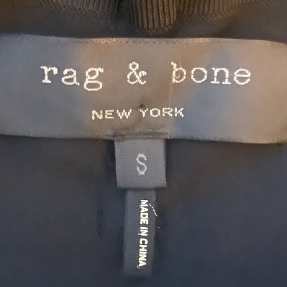 Rag & Bone Pencil Skirt Small Black Whimsigoth Western Lace Up Minimalist Boho - Picture 4 of 6